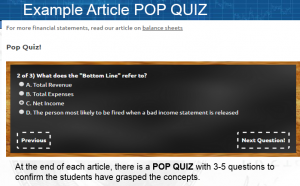 Finance Lab Pop Quiz