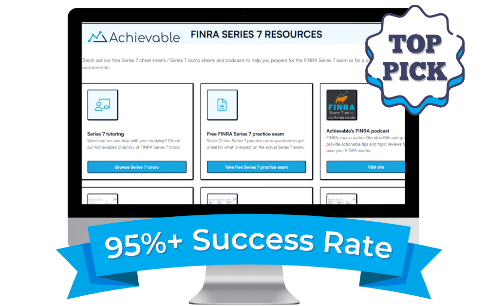 Achievable FINRA Series 7 Exam Prep